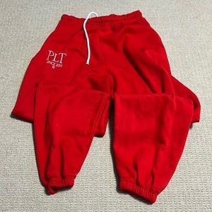 Pretty little thing red sweatpants